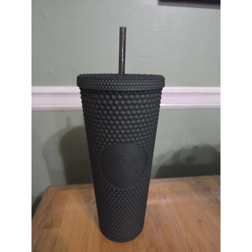 Starbucks Winter Matte Dark Green Studded Venti Tumbler 24oz
